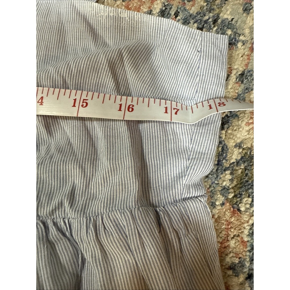 Madewell Dress Womens Size 8 Blue Midi‎ Cotton Boho Prairie Lined Sleeveless - Picture 2 of 8